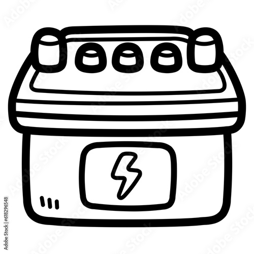battery line icon style