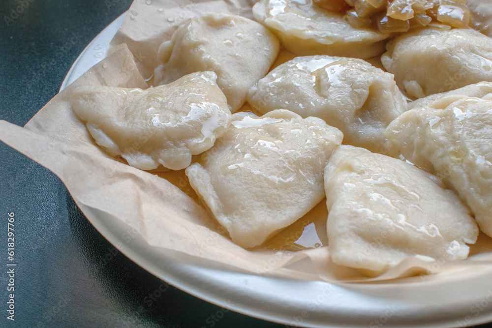 boiled delicious polish pierogi