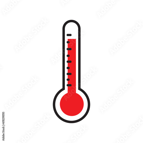 hot temperature icon logo vector design template