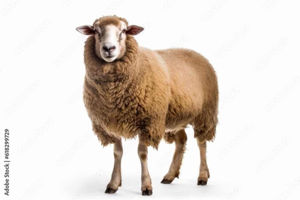 sheep white isolated background AI Generated sheep white isolated background AI Generated