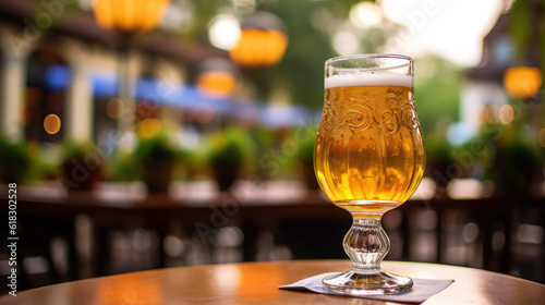 Teku Beer Glass on Patio Bar photo