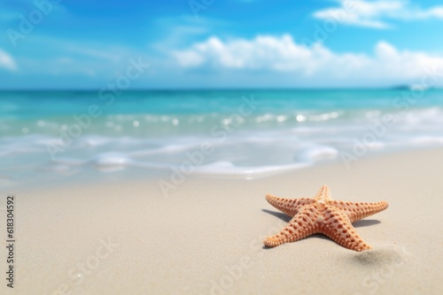 starfish on the sand beach and sky  starfish at beach  
