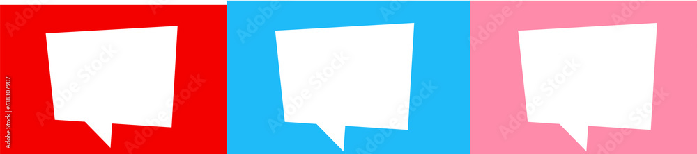 group of notices of various colors empty group of notices of various colors empty