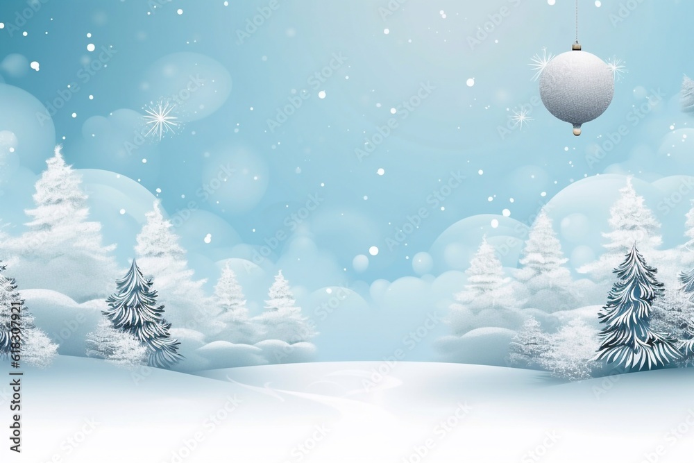 Beautiful panorama winter landscape with snow on the trees in the mountains, Generative AI Beautiful panorama winter landscape with snow on the trees in the mountains, Generative AI