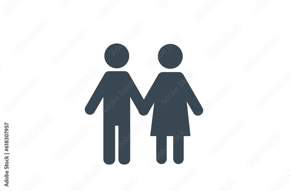 icons of a couple man and woman icons of a couple man and woman