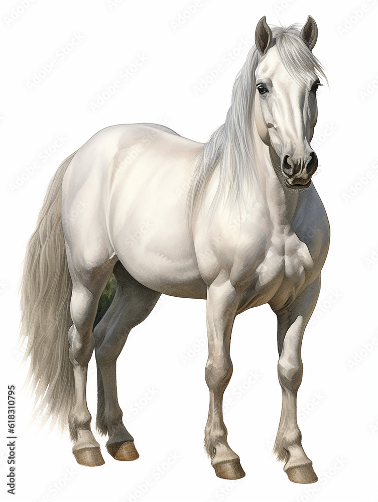 Obraz premium Horse mane tail hooves an animal is a friend of a person, a pet
