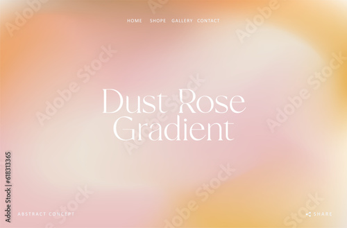 Trendy gradient summer fluid wave background abstract liquid. Dusty Rose color design for banner, poster, cover, flyer, presentation, advertising, landing page