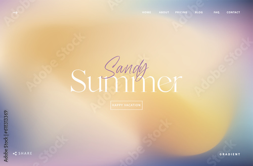 Abstract summer purple and yellow gradient mesh background. Sandy smooth soft colored wave vector illustration For Wallpaper, Banner, Card, Book Illustration, landing page