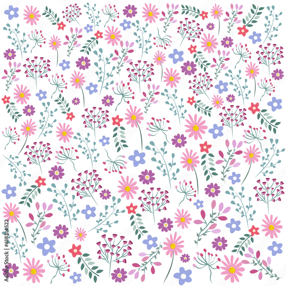 Fondo floral en tonos pastel.