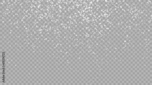 Vector heavy snowfall, snowflakes in different shapes and forms. Snow flakes, snow background. Falling Christmas.  Stock royalty free vector illustration. PNG