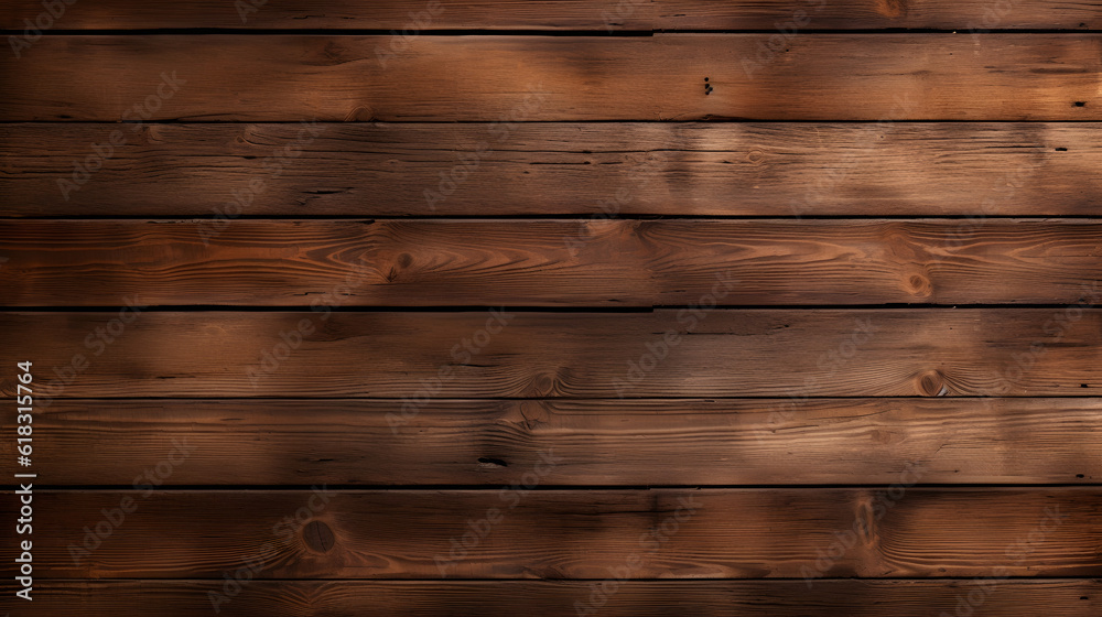 Naklejka premium close up of wall made of wooden planks generativ ai