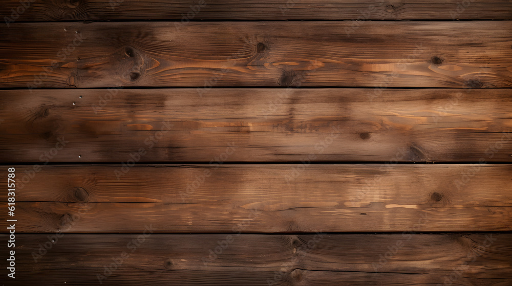 Naklejka premium close up of wall made of wooden planks generativ ai