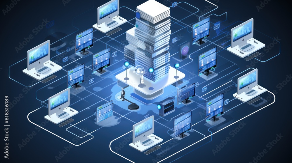 Comprehensive IT infrastructure setup, including servers, switches, routers, and structured cabling systems