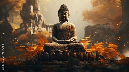 Buddha, monk, religion, meditation, peace and tranquility