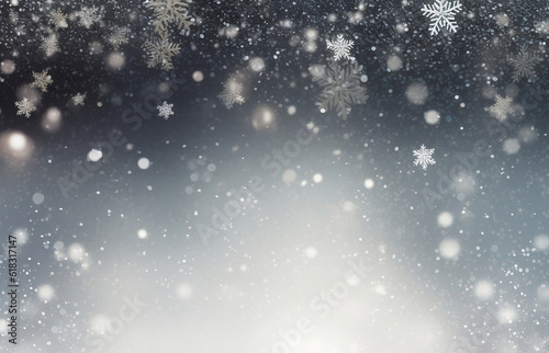 beautiful christmas background with snowflakes