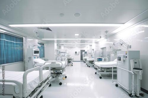 stock photo of inside emergency room unit in hospital