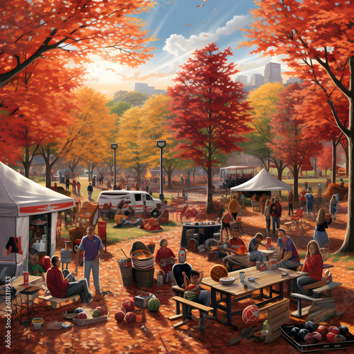 Fall football tailgate 