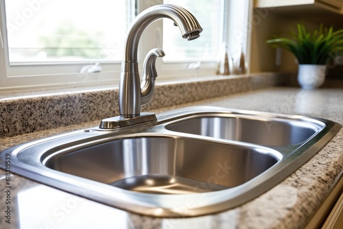 stock photo of inside home view sink close up