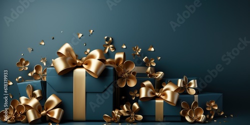 Luxury gift background, gen...
