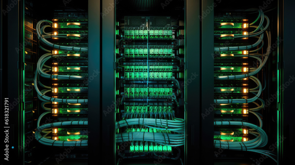 Data center server room Data center server room