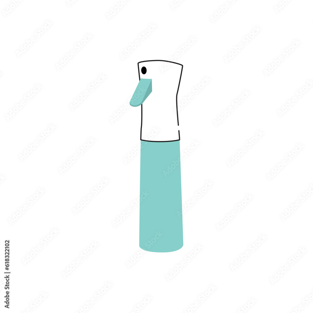 Isolated monochrome cleaning spray bottle icon Vector Isolated monochrome cleaning spray bottle icon Vector