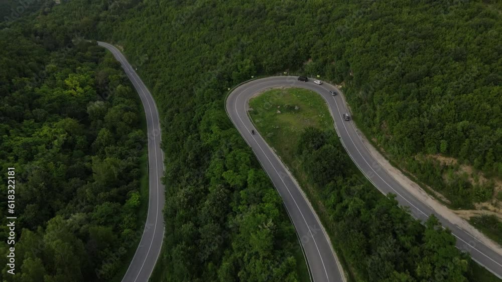 Motorcycle ride drive on the open road in day in summer Motorcycle ride drive on the open road in day in summer
