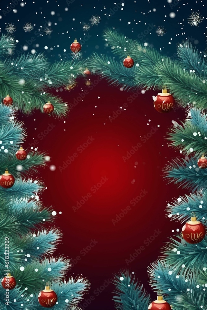 christmas background, wallpaper, copy space, santa, generative IA christmas background, wallpaper, copy space, santa, generative IA