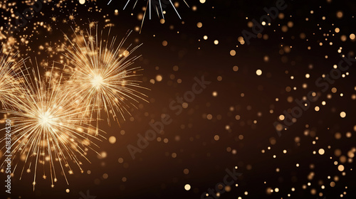 Happy new year sparkles banner