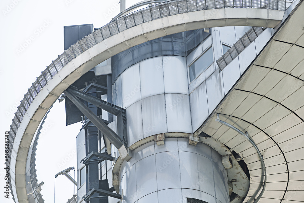 Fototapeta premium Circular metallic structure of the Moncloa