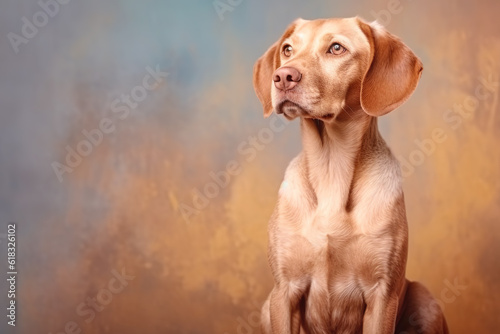 vizsla dog portrait AI generative