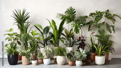 A lot of house plants on a floor © Absent Satu