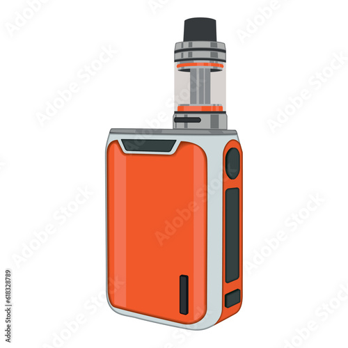 Isolated colored electronic cigarette image Vector