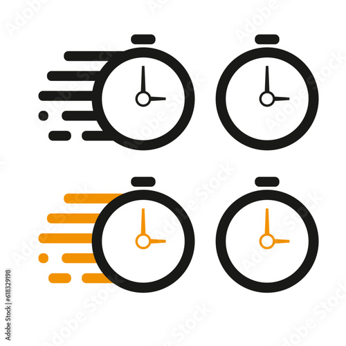 Icon Clock black