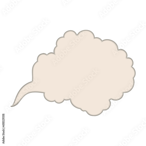 Isolated colored smoking cloud image Vector