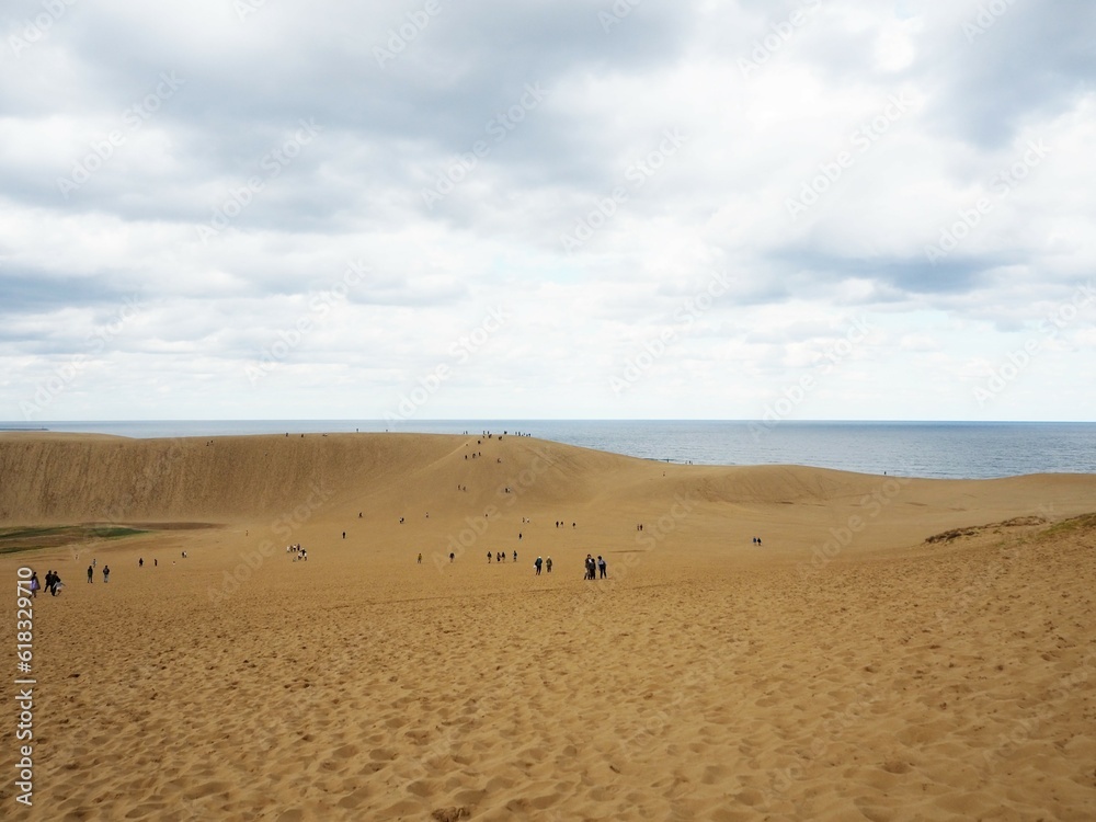 the Tottori Sand Dunes, wedged along the coast of Japan’s sparsely populated San’in region, the country’s very own slice of desert the Tottori Sand Dunes, wedged along the coast of Japan’s sparsely populated San’in region, the country’s very own slice of desert