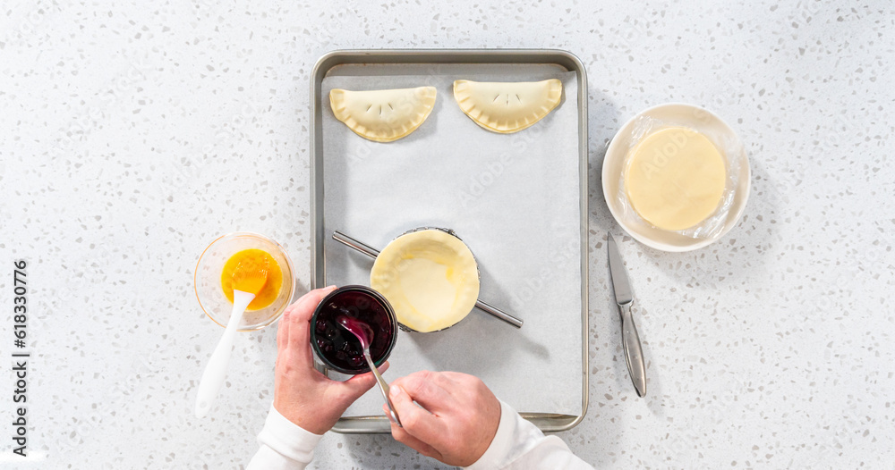Fototapeta premium Empanadas with Blueberries