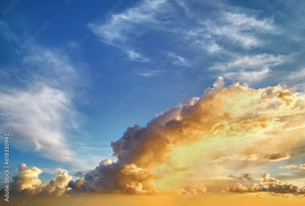 Fototapeta premium Colorful Tropical Sunrises and Sunsets - OcuDrone Aerial Sky Images