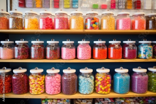 Wallpaper Mural photo of inside empty candy shop Photography AI Generated Torontodigital.ca