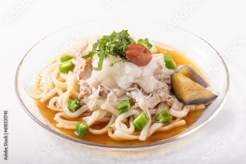 梅おろし豚しゃぶ冷やしうどん