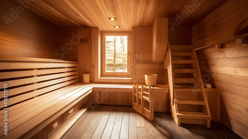 サウナの健康とリラックス No.031   The Health and Relaxation of Saunas Generative AI © Lumin5e616f1