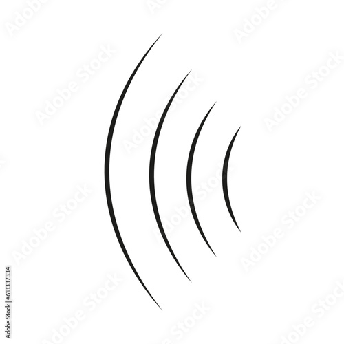 Signal transmission point icon. Source and signal waves. Vector illustration. stock image.