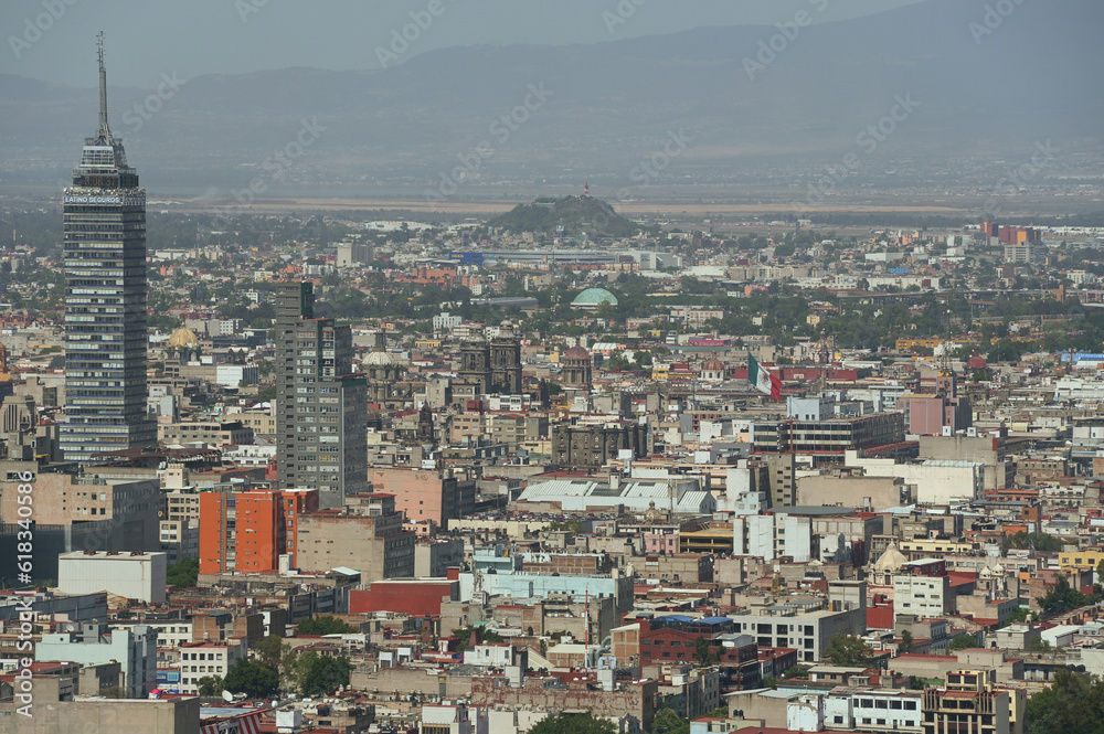 Aerial view of downtown Mexico City