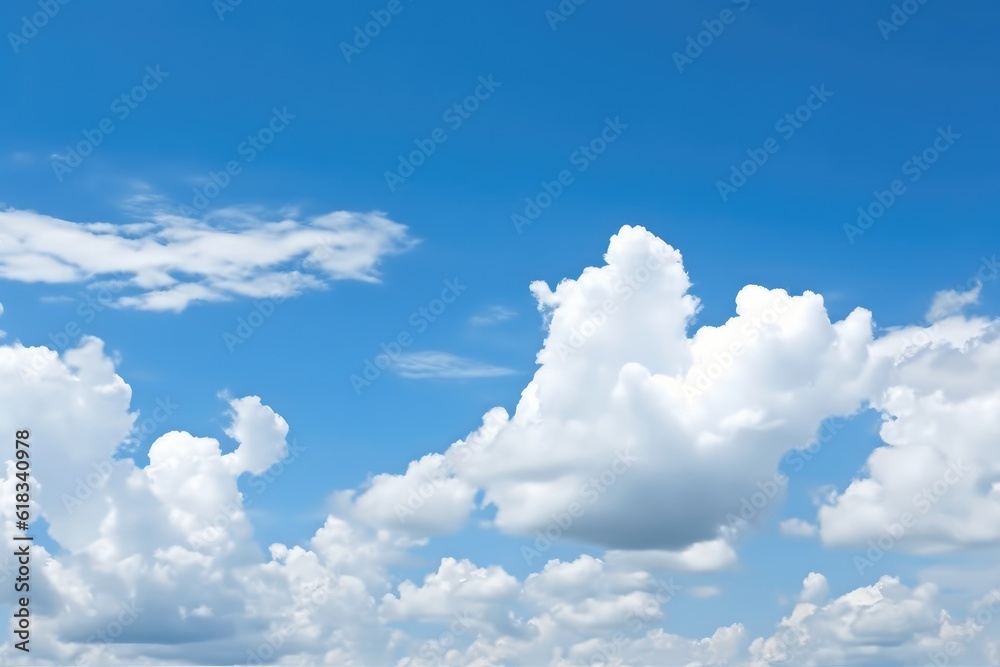 Blue Sky From Top View photoraphy Generated AI Blue Sky From Top View photoraphy Generated AI