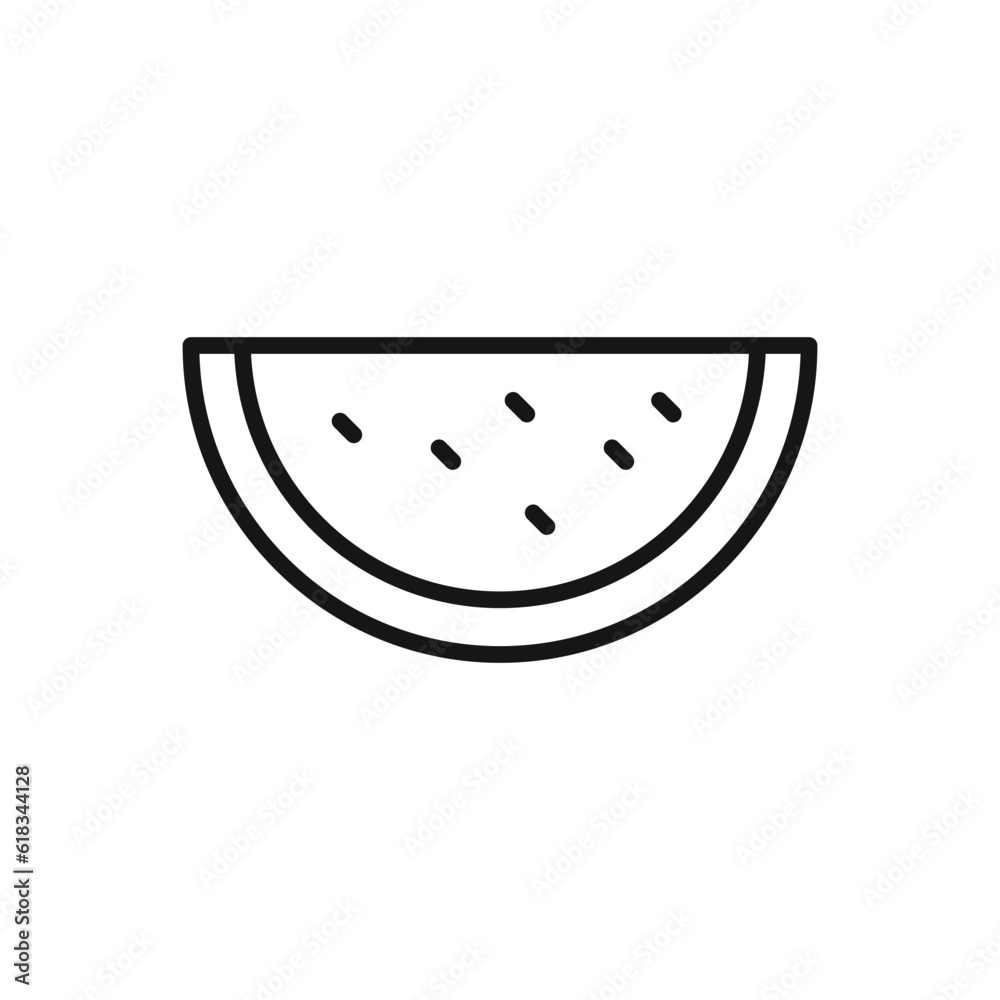 Editable Icon of Watermelon beach concept, Vector illustration isolated on white background. using for Presentation, website or mobile app Editable Icon of Watermelon beach concept, Vector illustration isolated on white background. using for Presentation, website or mobile app