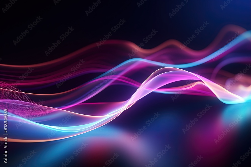 abstract futuristic background with pink blue glowing neon moving high speed wave lines and bokeh lights. Data transfer concept Fantastic wallpaper abstract futuristic background with pink blue glowing neon moving high speed wave lines and bokeh lights. Data transfer concept Fantastic wallpaper