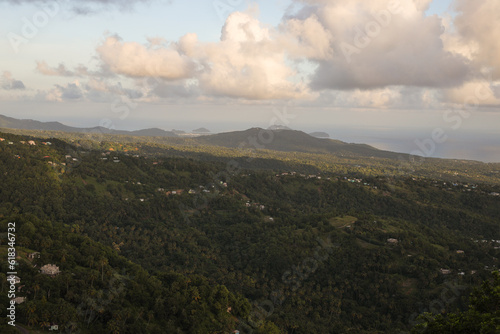 Saint Lucia, view from the Tet Paul Natural Trail