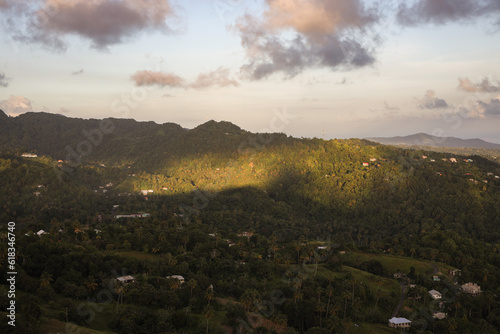 Saint Lucia  view from the Tet Paul Natural Trail