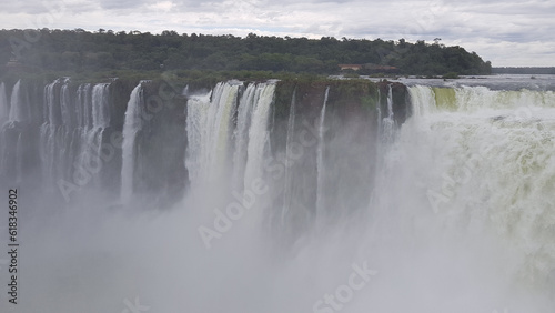 Iguazu Falls  on the border of Argentina and Brazil