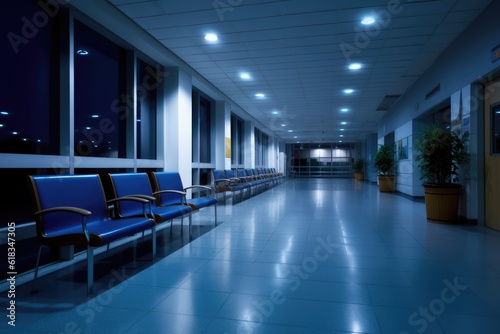 empty hospital waiting area photography