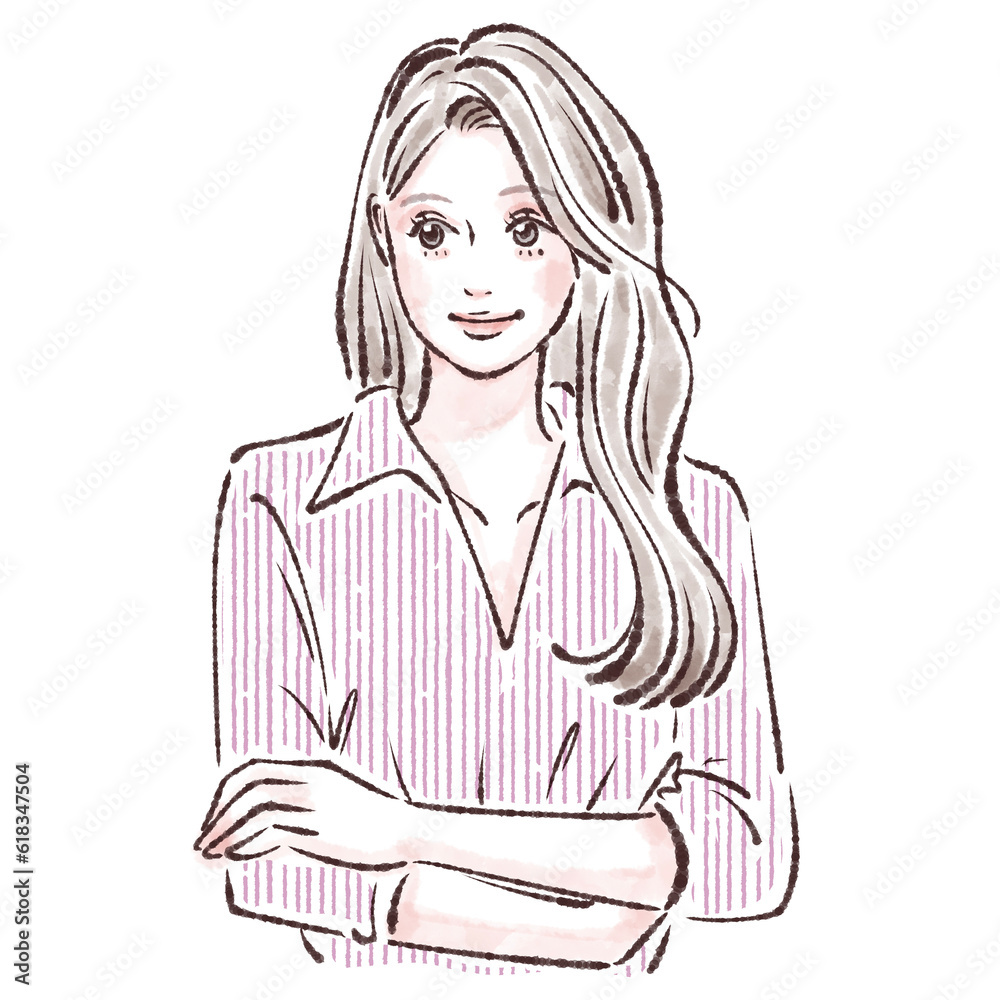 女性のイラスト素材 女性のイラスト素材